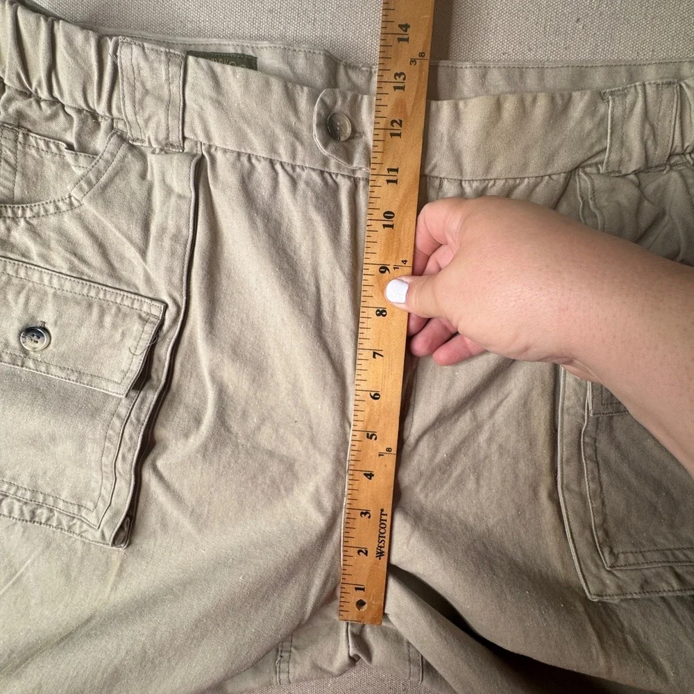 Ozark Wilderness Outfitters Men Tan Cotton Cargo Pants 38x34 TP814 Khaki Utility